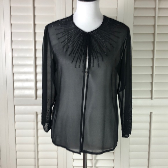 JMD Sheer Formal Cardigan Size M - Picture 2 of 7